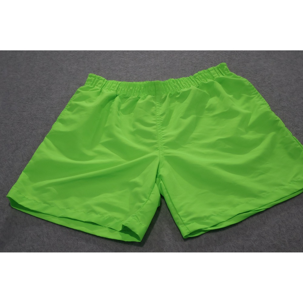 Surf Style Shorts Mens Large Green Neon Interplanetary Body Gear Swim Casual